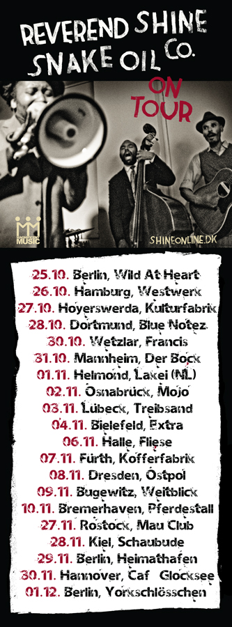 “The New Gospel for the Wayward” Tour rolls on.... tour flyer FALL TOUR 2012 flyer